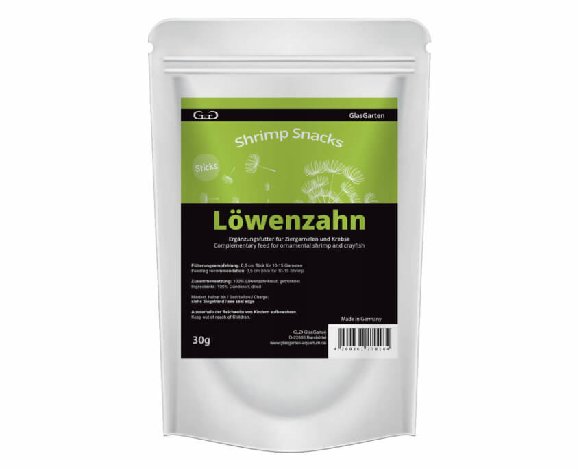 GlasGarten Shrimp Snacks :: Löwenzahn - Garnelenfutter