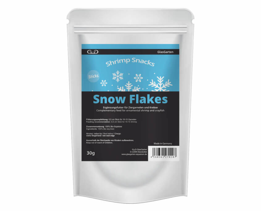 GlasGarten Shrimp Snacks :: Snow Flakes - Garnelenfutter